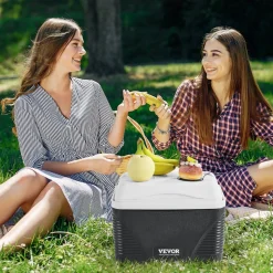 VEVOR Portable Cooler, 8.5 QT Hard Cooler with Ice Retention and Heavy-Duty Handles, Lightweight Rigid Material Insulated Portable Cooler, Suitable for Family Picnics and Short Trips