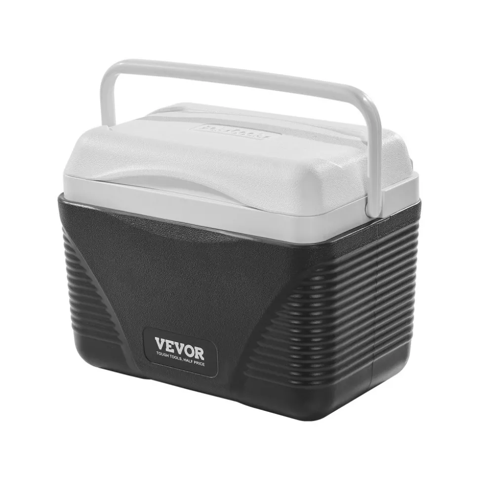VEVOR Portable Cooler, 8.5 QT Hard Cooler with Ice Retention and Heavy-Duty Handles, Lightweight Rigid Material Insulated Portable Cooler, Suitable for Family Picnics and Short Trips