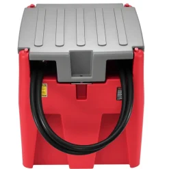 VEVOR Portable Diesel Tank, 58 Gallon Capacity & 10.6 GPM Flow Rate, Fuel Tank with 12V Electric Transfer Pump and 13.1ft Rubber Hose, PE Diesel Transfer Tanks for Easy Fuel Transportation, Red