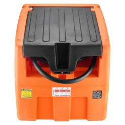 VEVOR Portable Diesel Tank, 48 Gallon, 10.6GPM Flow Rate, Diesel Fuel Tank with 12V Electric Transfer Pump, 13.1 ft Hose, Auto Fueling Nozzle, Diesel Transfer Tank for Easy Fuel Transportation, Orange