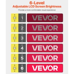 VEVOR Portable Digital Magnifier, 8-inch Touchscreen Electronic Video Magnifier for Low Version, 2X - 20X Electronic Reading Aid with 13MP Auto-Focus HD Lens, 26 Color Mode, HDMI Output & 16GB Storage