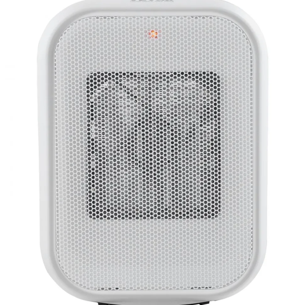 VEVOR Portable Electric Space Heater with Thermostat, 1000W/1500W 2-Level Adjustable Quiet Ceramic Heater Fan, 9 in Tip-Over Shutdown Flame-Retardant PP Small Heaters for Office Room Desk Indoor Use