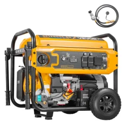 VEVOR Portable Generator, Gasoline 13500W Peak Watt, LPG 12000W Peak Watt & Natural Gas 11000W Peak Watt Tri-Fuel Generator, Home Backup Generators with Electric Start, Gas, LPG & Natural Gas Powered
