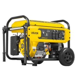 VEVOR Portable Generator, 9625W Peak Watt Home Generator, Backup Generators for Home with Foldable Handle, Electric Start, Gas Powered, CO Sensor, RV & Emergency Ready 30A & 20A Outlets, AVR