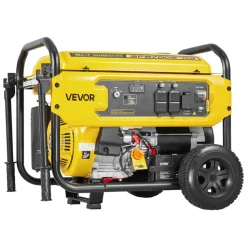 VEVOR Portable Generator, 9625W Peak Watt Home Generator, Backup Generators for Home with Foldable Handle, Electric Start, Gas Powered, CO Sensor, RV & Emergency Ready 30A & 20A Outlets, AVR