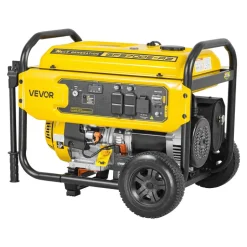 VEVOR Portable Generator, 9625W Peak Watt Home Generator, Backup Generators for Home with Foldable Handle, Electric Start, Gas Powered, CO Sensor, RV & Emergency Ready 30A & 20A Outlets, AVR