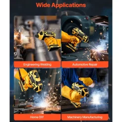 VEVOR Portable Handheld Welding Machine, 20-140A Portable ARC Welder with 5-Level Current Adjustment & IGBT Inverter, 110V Handheld Stick Welder with Hot Start Function Fit for 1/16