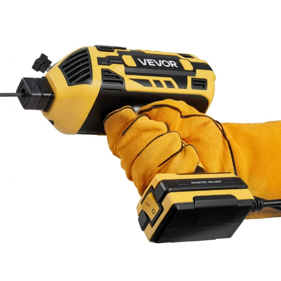 VEVOR Portable Handheld Welding Machine, 20-120A Portable ARC Welder with 5-Level Current Adjustment & IGBT Inverter, 110V Handheld Stick Welder with Hot Start Function Fit for 1/16"-1/8" Welding Rods