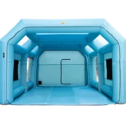 VEVOR Portable Inflatable Paint Booth, 28x15x10ft Inflatable Spray Booth, Car Paint Tent with Air Filter System & 2 Blowers, Upgraded Blow Up Spray Booth Tent, Auto Paint Workstation, Car Parking Gara