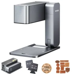 VEVOR Portable Laser Engraver, 600 mm/s High Speed, 5W Handheld Engraving Machine, DIY Laser Engraver and Cutter Basic Set, for Mental, Single Blue Laser Wood, Leather, Arylic, Fiber, Jewelry, Glass