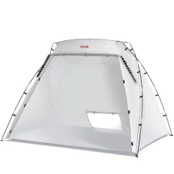 VEVOR Portable Paint Booth, Larger Spray Paint Tent with Built-in Floor & Mesh Screen, Painting Tent Station for Furniture DIY Hobby Tool, 7.5x5.2x5.2ft Spray Paint Shelter