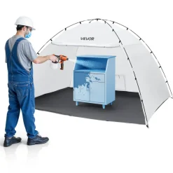 VEVOR Portable Paint Booth Tent, 28.3 x 28.5 x 29.5 inch Pop-Up Portable Spray Paint Tent with Mesh Door, Spray Painting Tents for Cabinets, Chairs, Models, Tables, Pop-Up Design, Efficient Airflow
