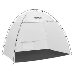 VEVOR Portable Paint Booth Tent, 91.7 x 67.7 x 74.8 inch Painting Tent Station, Spray Shelter with Built-in Floor & Mesh Screen, Large Space, Oxford Spray Painting Tents for Cupboard, Chairs, Tables