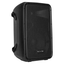 VEVOR Portable PA System, 300W Powered, Sound System Set with 8 Channel Mixer, Dual Speakers, Wireless Bluetooth, Microphone, Compact Stands, USB SD XLR RCA Inputs, Remote Control, for DJs Events