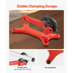 VEVOR Portable Pipe Vise, Lightweight Aluminum Pipe Vise with 1/8