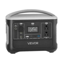 VEVOR Portable Power Station, 600W Solar Generator Power Station, 493Wh LiFePO4 Battery Backup with 8 Output Ports for Home Emergency, Outdoor Camping, RV Travel (Solar Panel NOT Included)