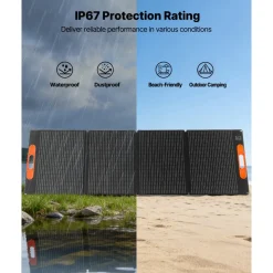VEVOR Portable Power Station, 2400W Portable Solar Generator with 2PCS * 200W Foldable Solar Panels, 2160Wh Expandable LiFePO4 Battery Backup with 10 Output Ports for Home Backup Outdoor Camping RV