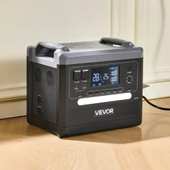 VEVOR Portable Power Station, 2400W Portable Solar Generator with 200W Foldable Solar Panel, 2160Wh Expandable LiFePO4 Battery Backup with 10 Output Ports & Adjustable Input Power for Home Camping RV