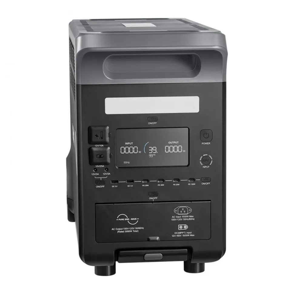 VEVOR Portable Power Station with 200W Solar Panel, 1200W Solar Generator Power Station, 806Wh LiFePO4 Battery Backup with 9 Output Ports for Home Emergency, Outdoor Camping, RV Travel