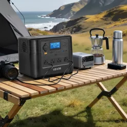 VEVOR Portable Power Station, 3600W 3840Wh Power Station Solar Generator with 10 Output Ports & Adjustable Input Power, Expandable LiFePO4 Battery Backup for Home Camping RV (Solar Panel NOT Included)