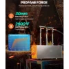 VEVOR Portable Propane Forge, 3 Burners, 2600℉ Tool and Knife Making Blacksmithing Farrier Forge, Large Capacity Square Shape, Stainless Steel Gas Forging Tools and Equipment, Use for Metal Forging