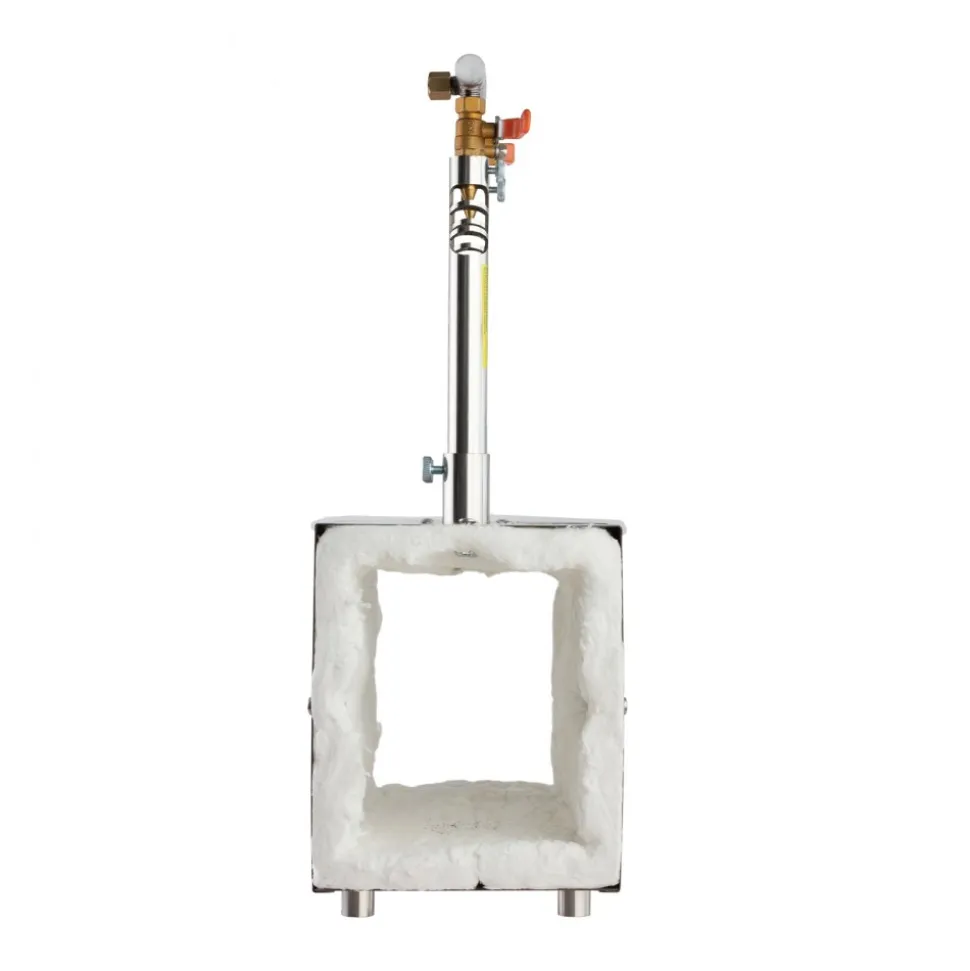 VEVOR Portable Propane Forge, 2 Burners, 2600℉ Tool and Knife Making Blacksmithing Farrier Forge, Large Capacity Square Shape, Stainless Steel Gas Forging Tools and Equipment, Use for Metal Forging