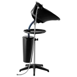 VEVOR Portable Shampoo Bowl, Deep Shampoo Sink with Adjustable Height & Angle, Washing Hair Station Includes Drain Hose, Shower Head and Bucket, Salon Sink for Home & Barber Use, Black