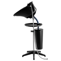 VEVOR Portable Shampoo Bowl, Deep Shampoo Sink with Adjustable Height & Angle, Washing Hair Station Includes Drain Hose, Shower Head and Bucket, Salon Sink for Home & Barber Use, Black
