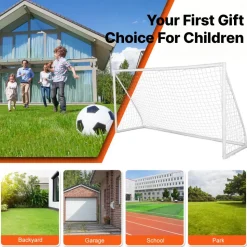 VEVOR Portable Soccer Goal, 12x6 ft Soccer Net, Adults Kids Backyard Soccer Net, Large Practice Soccer Net, Youth Training Soccer Goal Set, All-Weather Outdoor Soccer Goals with Carry Bag, 1 Pack