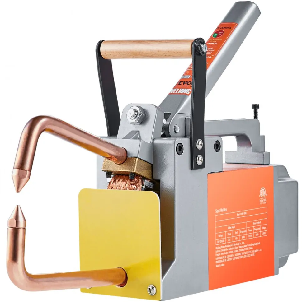 VEVOR Portable Spot Welder, 1/8-inch Spot Welder Machine with 1.5KVA Input Capacity, Handheld Welding Tip Gun, Metal Sheet Spot Welding Machine for Steel Plates