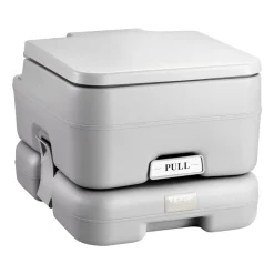 VEVOR Portable Toilet for Camping with Carry Bag, RV Toilet with 3.2 Gal Waste Tank, Push-Button Pressurized Flush Commode, Leak-proof and Odourless Travel Toilet for Adults Kids Camping Car