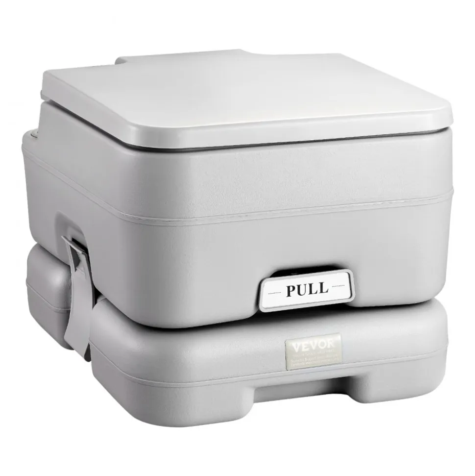 VEVOR Portable Toilet for Camping with Carry Bag, RV Toilet with 3.2 Gal Waste Tank, Push-Button Pressurized Flush Commode, Leak-proof and Odourless Travel Toilet for Adults Kids Camping Car