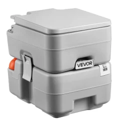 VEVOR Portable Toilet, 5.3 Gallon Detachable Waste Tank, 120 Flushes, Camping Toilet for Adults, Outdoor Travel Potty with Level Indicator, Carry Bag, Suitable for RV Travel, Camping, Hiking, Boating