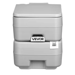 VEVOR Portable Toilet, 5.3 Gallon Detachable Waste Tank, 120 Flushes, Camping Toilet for Adults, Outdoor Travel Potty with Level Indicator, Carry Bag, Suitable for RV Travel, Camping, Hiking, Boating