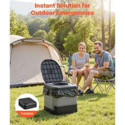 VEVOR Portable Toilet, 330 lbs Load Capacity, Folding Camping Toilet for Adults, Outdoor Travel Potty with Carry Bag, Trash Bags, Suitable for Home Use, RV Travel, Camping, Hiking, Boating, Car, Trips