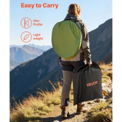 VEVOR Portable Toilet, 330 lbs Load Capacity, Folding Camping Toilet for Adults, Outdoor Travel Potty with Carry Bag, Trash Bags, Suitable for Home Use, RV Travel, Camping, Hiking, Boating, Car, Trips