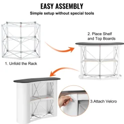 VEVOR Portable Tradeshow Podium Table, 51.18