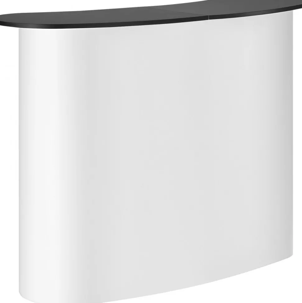 VEVOR Portable Tradeshow Podium Table, 51.18" x 18.31" x 37.4", Display Exhibition Counter Stand Booth Fair with Wall, Foldable Promotion Retail Bar Table Pop Up Podium with Storage Rack, Carrying Bag