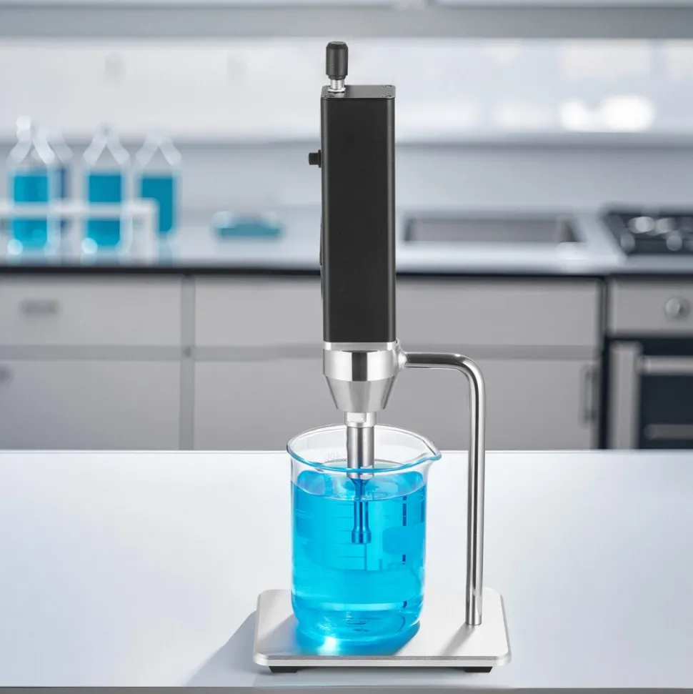VEVOR Portable Ultrasonic Homogenizer, 0.3 in Titanium Alloy Probe, 30KHz Ultrasonic Frequency, 50-300ml Capacity, Handheld and Desktop Dual Use, Sonicator Processor Cell Disruptor Mixer with Stand