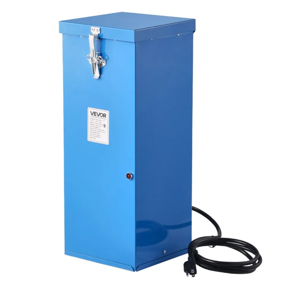 VEVOR Portable Welding Rod Oven, 50LBS Capacity Electrodes Drying Oven 420W 120V, 300℉ Fast Heating Welding Rods Dryer for 18-inch Stick Electrodes - with Easy-to-Carry Handle & Safety Locking Latch