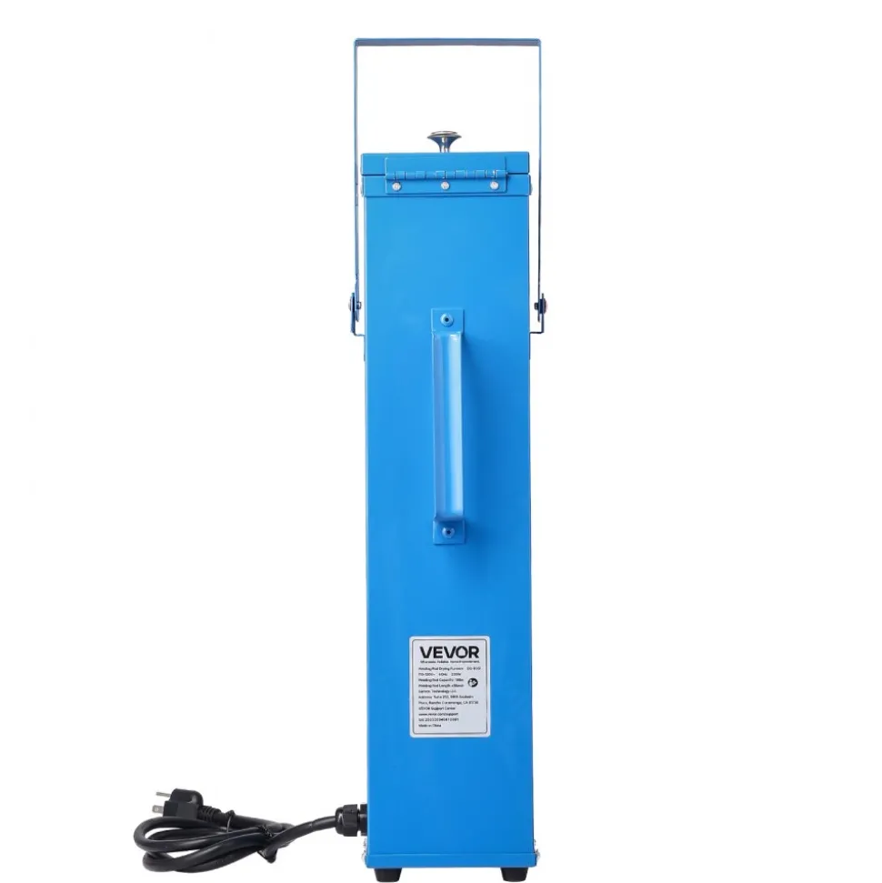 VEVOR Portable Welding Rod Oven, 10LBS Capacity Electrodes Drying Oven 230W 120V, 300℉ Fast Heating Welding Rods Dryer for 18-inch Stick Electrodes - with Easy-to-Carry Handle & Safety Locking Latch