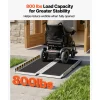 VEVOR Portable Wheelchair Ramp, 3FT, Non-Slip Aluminum Folding Handicap Ramp for Wheelchair, 800 lbs Capacity, Door Threshold Ramps for Home Steps, Stairs, Entry, Threshold, Doorways, Scooter, Curbs