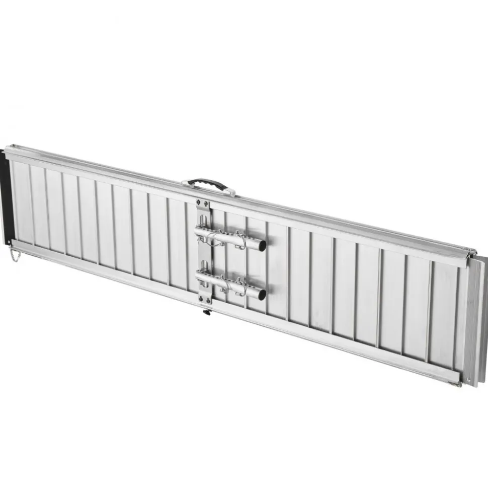 VEVOR Portable Wheelchair Ramp, 6FT, Non-Slip Aluminum Folding Handicap Ramp for Wheelchair, 800 lbs Capacity, Door Threshold Ramps for Home Steps, Stairs, Entry, Threshold, Doorways, Scooter, Curbs