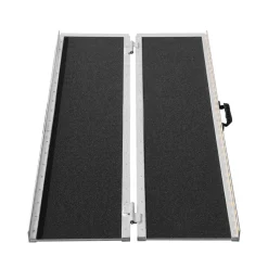 VEVOR Portable Wheelchair Ramp, 6 ft 800 lbs Capacity, Non-Slip Aluminum Folding Threshold Ramp, Foldable Mobility Scooter Ramp Wheel Chair Ramp, Handicap Ramp for Home Steps, Stairs, Doorways, Curbs