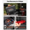 VEVOR Portable Winch, 4500 lbs 12V DC Electric Winch with Synthetic Rope, Wireless & Wired Remotes, Box-Style Recovery Kit with Fairlead, Clevis Hook, Strap for ATV UTV Off-Road Outdoor Pulling Tasks