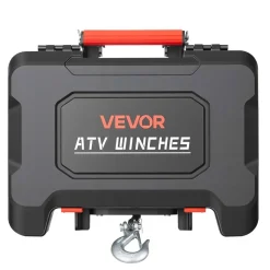 VEVOR Portable Winch, 4500 lbs 12V DC Electric Winch with Synthetic Rope, Wireless & Wired Remotes, Box-Style Recovery Kit with Fairlead, Clevis Hook, Strap for ATV UTV Off-Road Outdoor Pulling Tasks