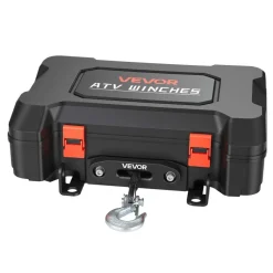 VEVOR Portable Winch, 3500 lbs 12V DC Electric Winch with Synthetic Rope, Wireless & Wired Remotes, Box-Style Recovery Kit with Fairlead, Clevis Hook, Strap for ATV UTV Off-Road Outdoor Pulling Tasks