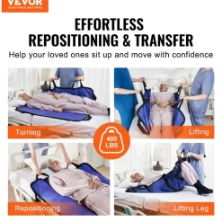 VEVOR Positioning Bed Pad with 8 Reinforced Handles, 48
