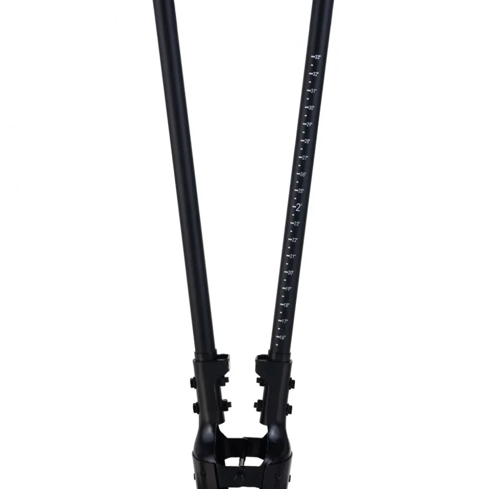 VEVOR Post Hole Digger, Heavy Duty Post Hole Digger with Fiberglass Handle, Manual Hole Digger with Scale Markings and Metal Blade, Post Hole Digger Tool for Digging Gardening and Outdoors, 57.5-Inch