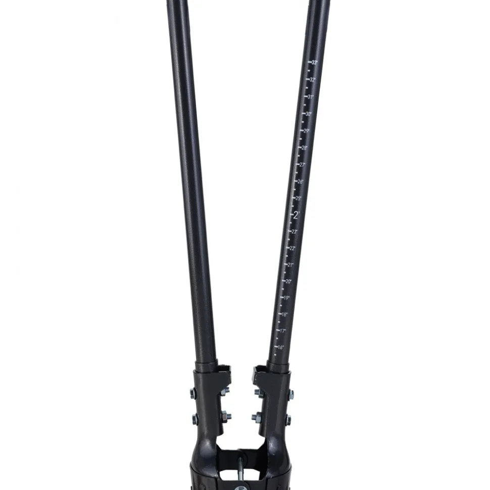 VEVOR Post Hole Digger, Heavy Duty Post Hole Digger with Carbon Steel Handle, Manual Hole Digger with Scale Markings and Metal Blade, Post Hole Digger Tool for Digging Gardening Outdoors, 57.5-Inch